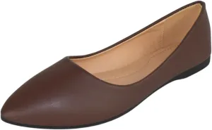 Forever Shoes Women Ballet Basic Flats Pointed Toe Comfort Insoles ALICIA-32