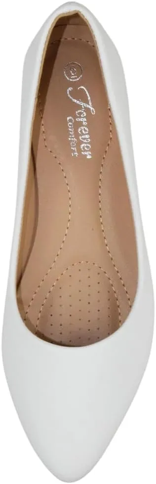 Forever Shoes Women Ballet Basic Flats Pointed Toe Comfort Insoles ALICIA-32