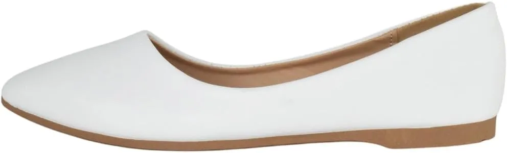 Forever Shoes Women Ballet Basic Flats Pointed Toe Comfort Insoles ALICIA-32