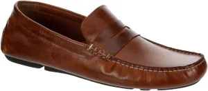 Franco Fortini Daven Penny - Men's Slip-On Moc Toe Dress Leather Penny Loafer