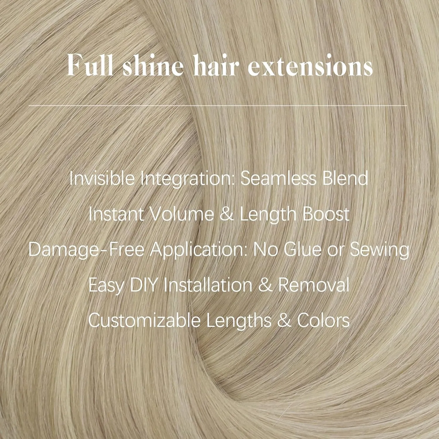 Full Shine Ash Blonde Clip in Extensions Human Hair 22 Inch Pu Weft Real Hair Clip in Extensions Ash Blonde Highlights Platinum Blonde Silky Straight Remy Hair Extensions Clip ins 8 Pcs 120 g