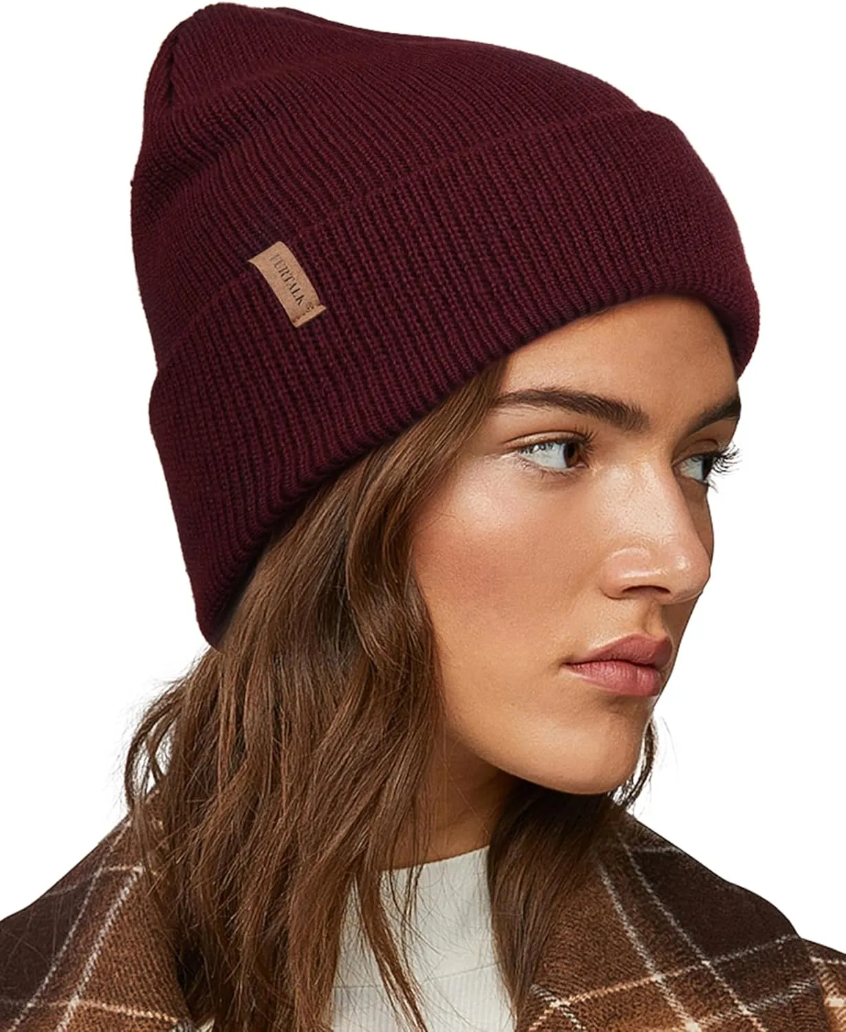 FURTALK Beanie Hats for Women Men Winter Hats Womens Knitted Slouchy Beanies Cuffed Skull Cap Warm Ski Hat