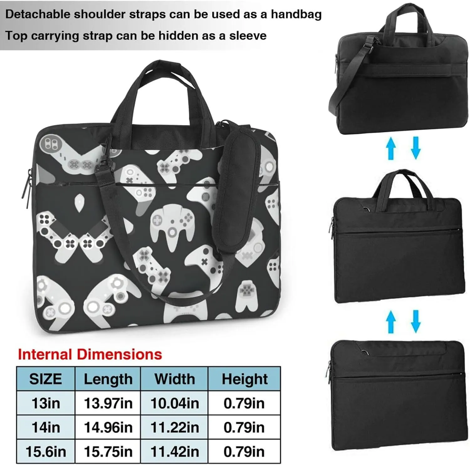 Game Controller Stylish And Lightweight Laptop Messenger Bag,Handbag,Briefcase,Perfect For Business Travel