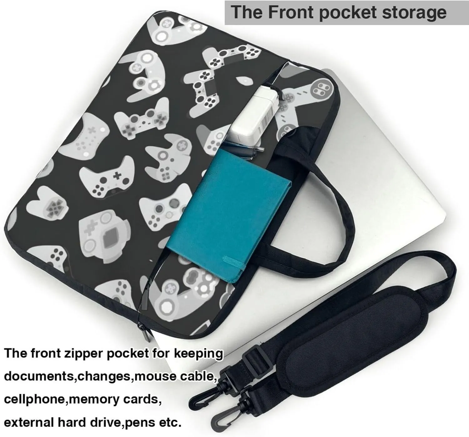 Game Controller Stylish And Lightweight Laptop Messenger Bag,Handbag,Briefcase,Perfect For Business Travel