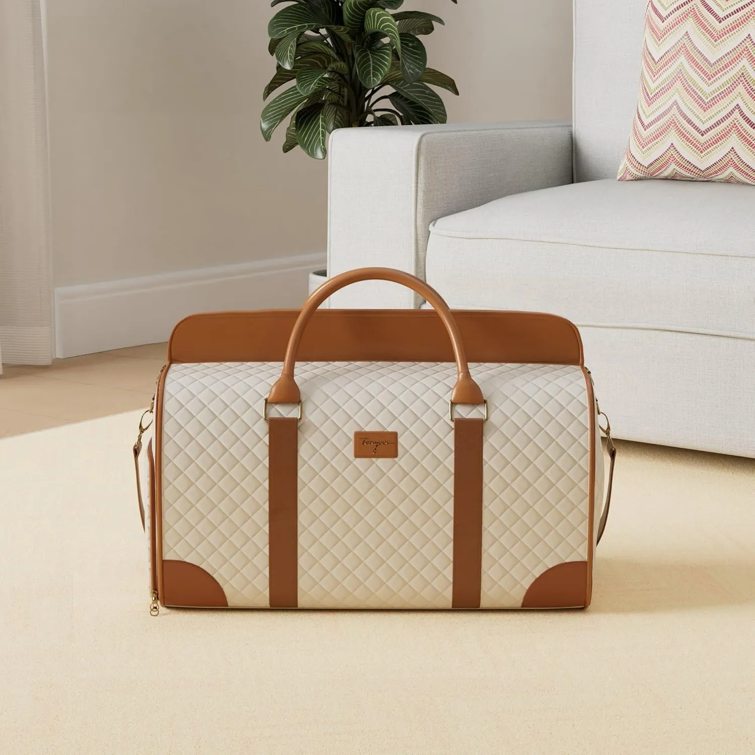 Garment Bag for Travel, 3 in 1 Convertible Jenni Bag Roomy Design Duffle Suit Bags with Water-Resistant Shoe Pouch, Overnight Halfday Weekender Bags for Women Hanging Clothes