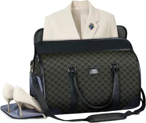Garment Bag for Travel, 3 in 1 Convertible Jenni Bag Roomy Design Duffle Suit Bags with Water-Resistant Shoe Pouch, Overnight Halfday Weekender Bags for Women Hanging Clothes