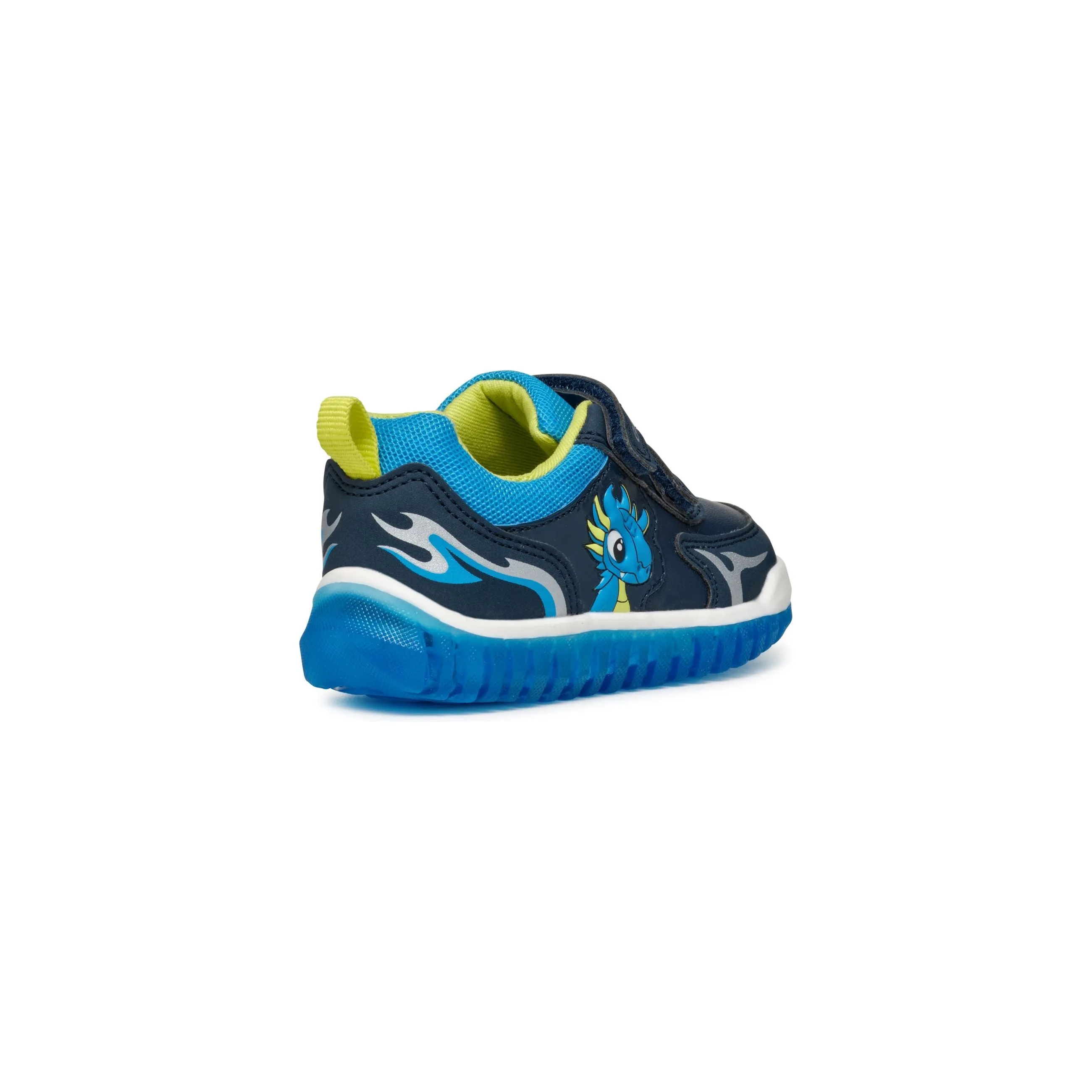 GEOX Lightyloo(Nintendo) - Children's Velcro Trainer with Lights in Navy/Blue