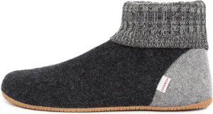 Giesswein Women's Wildpoldsried Hi-Top Slippers, Grey (Anthrazit), 7.5 UK