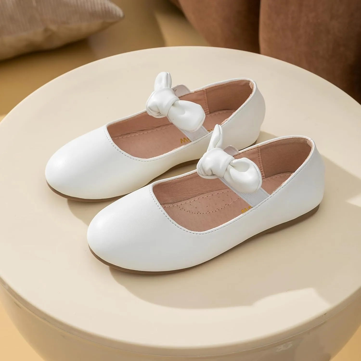 Girls Ballet Flats Dress Shoes Mary Jane Wedding Party Shoes Flower Bridesmaids Princess Shoes Flats