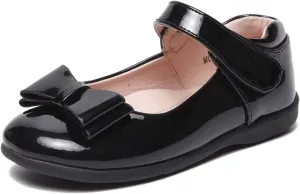 Girls Mary Jane Strap School Uniform Dress Flat Ballet Shoes