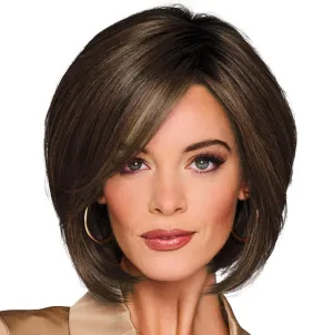 Glamorize Always Mid-Length Bob Wig With Face Framing Features by Hairuwear, Average Cap, GF4-10SS Iced Java