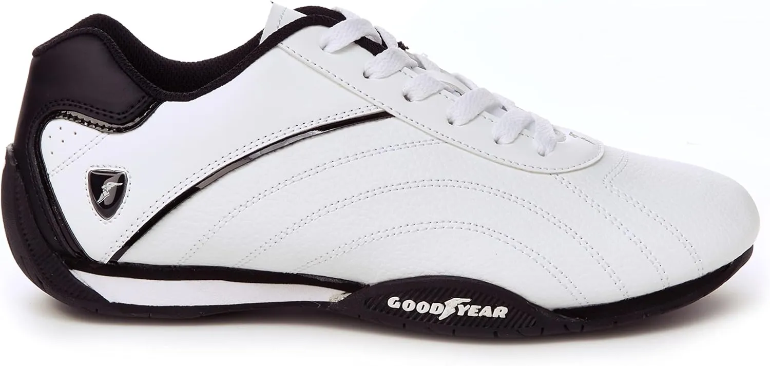Goodyear Mens Ori Racer Sneaker – Low-Top Sneakers, PU Leather & Mesh Lining