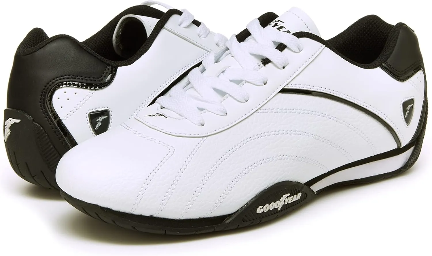 Goodyear Mens Ori Racer Sneaker – Low-Top Sneakers, PU Leather & Mesh Lining