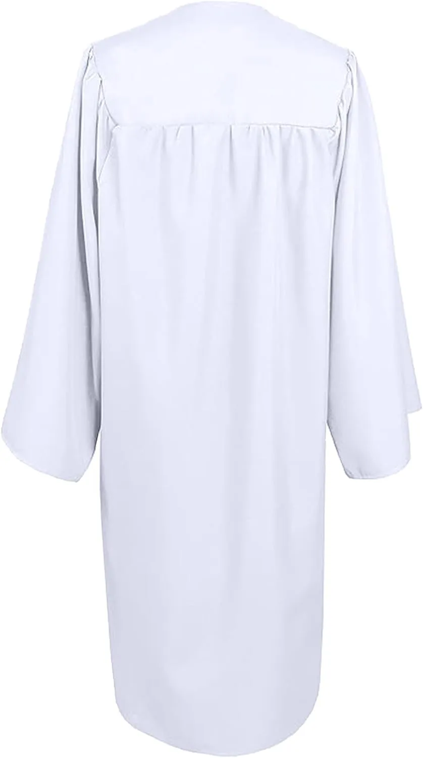 GradPlaza Matte Choir Robe for Church Baptism Officiant Confirmation Costume,Graduation Gown for School,Judge Pastor Robes