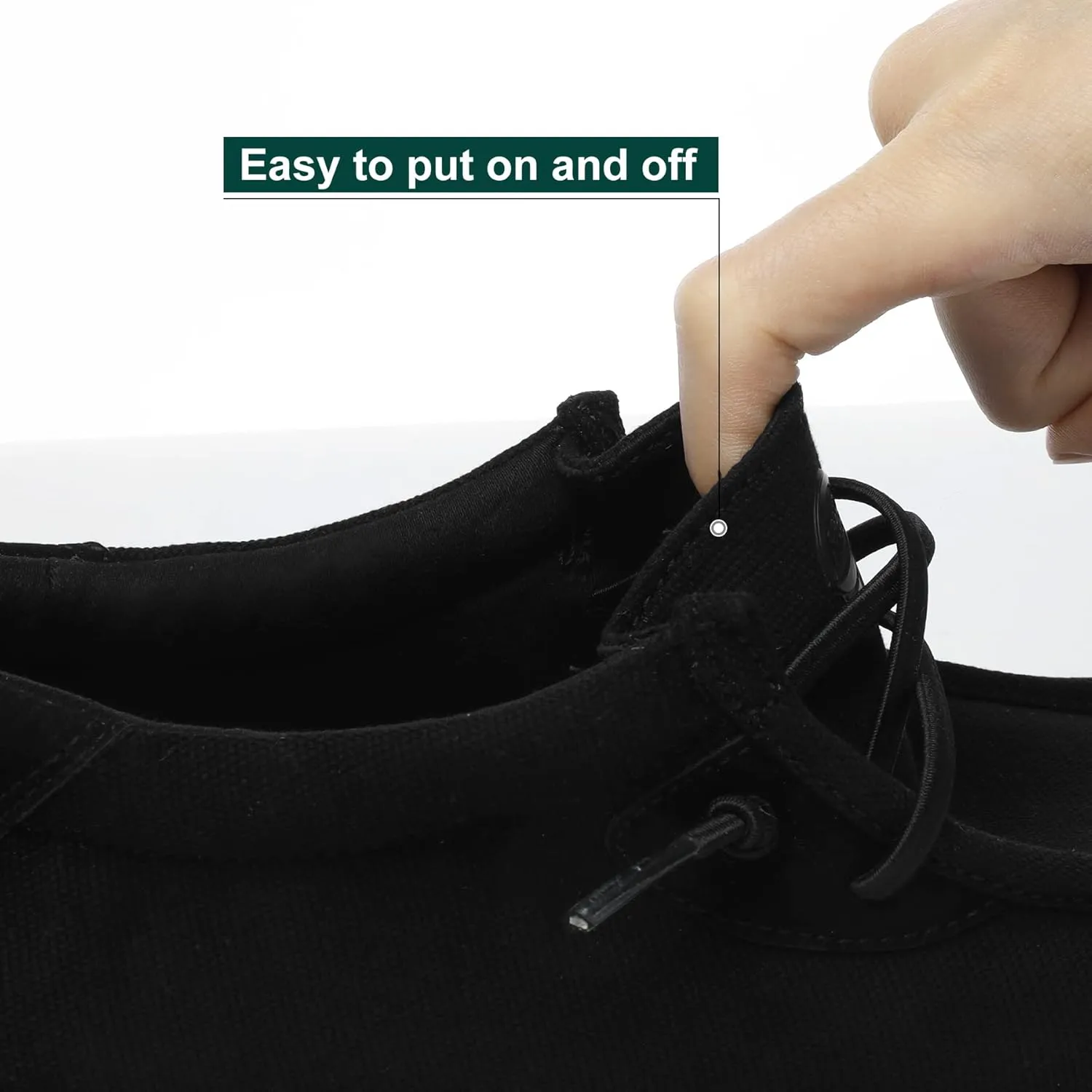 Grand Attack Walking Shoes for Women Slip On Linen Loafers Non Slip Work Sneakers Comfort Lightweight Boat Shoes Daily Driving Traveling Black