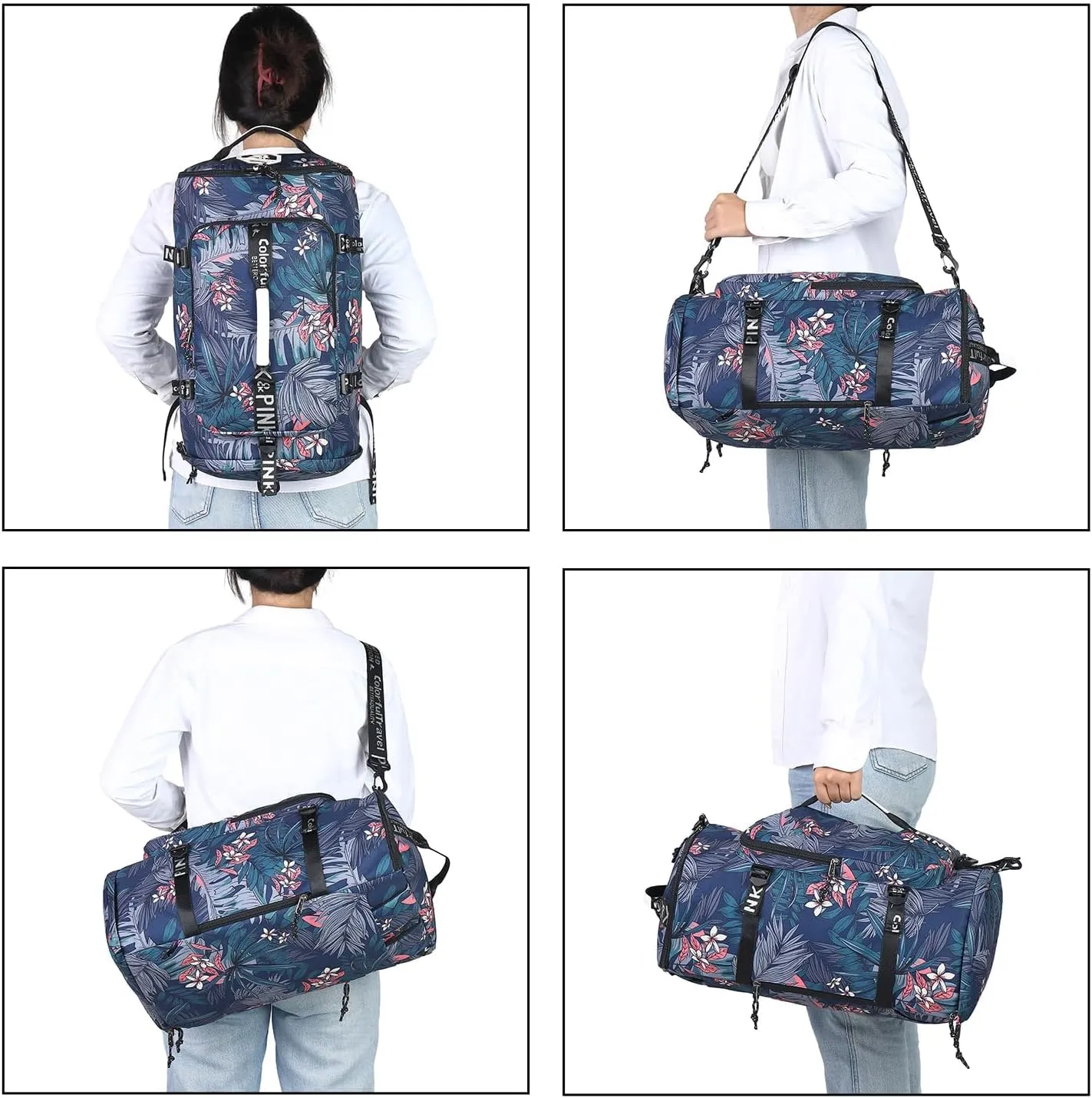 gym duffel bag backpack wrestling bag with shoe compartment 4 kinds of back method waterproof sports walking laptop