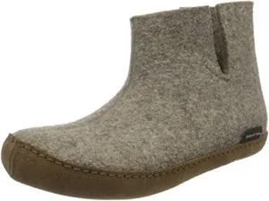 HAFLINGER Unisex Emils Wool Felt Slide Slippers