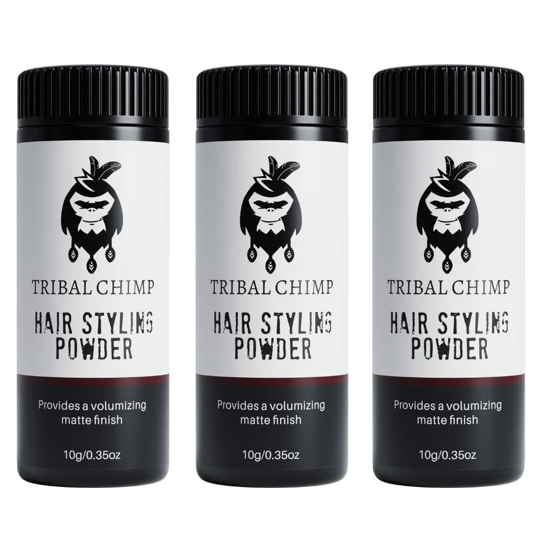 Hair Styling Powder, All-day Invisible Hold Hair Volumizer and Texture Powder for Men and Women, Styling Powder with Matte Finish - 3-Piece Set, 10g