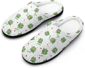 Halloween Checkered Clog Slippers For Womens Ladies Non-Slip Home Slippers Cotton Slipper Slip-On Shoes Indoor Outdoor