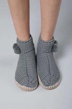 Hand knitted Snowflake Slipper