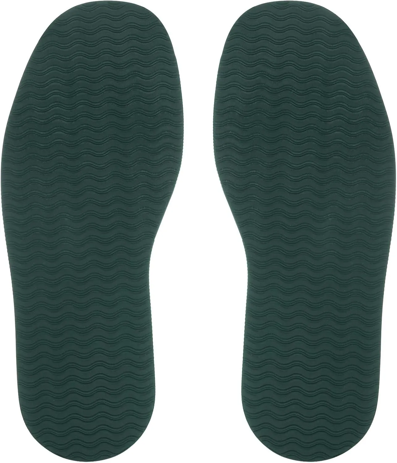 HARFINGTON 1Pair Shoe Rubber Full Sole Repair 4mm Thickness Replacement Bottom Non-Slip for Leather Shoes, Green