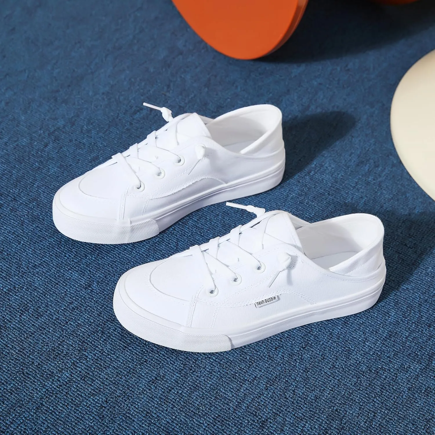 hash bubbie Women's Slip on Shoes Canvas Shoes Non Slip Fashion Sneakers for Women Low Top Loafers