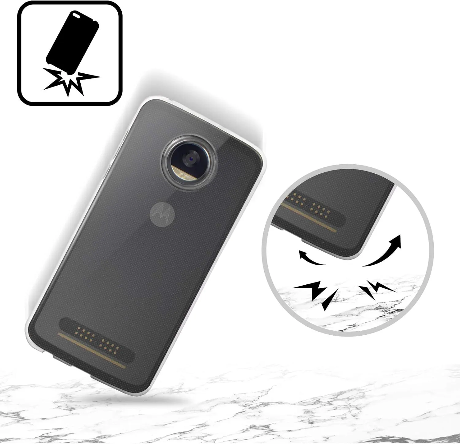 Head Case Designs Officially Licensed Ohio State University Stripes Logo Soft Gel Case Compatible with Motorola Edge 40 Neo 5G