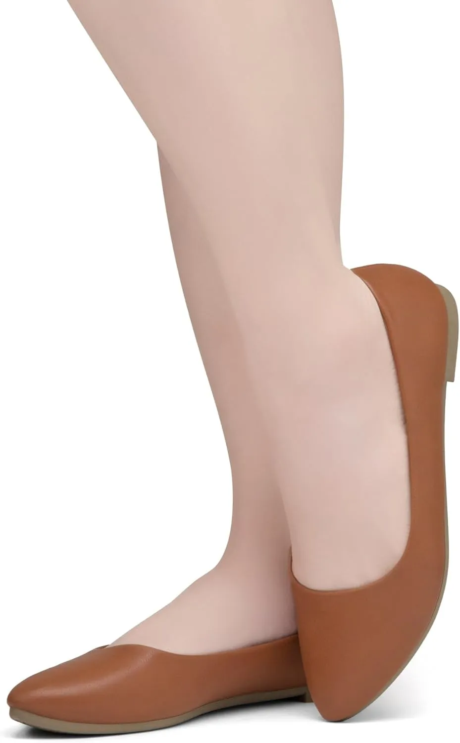 Herstyle Elina Women's Flats, Pointed Toe Ballet Flat Shoes, Slip-On Dressy Flats, Comfortable Casual Ballerina Shoes for Daily Wear, Work, Office, and Party