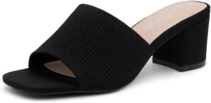 Herstyle Women's Low Heel Slip-On Heeled Mules 2025, Chunky Block Heeled Sandals & Dressy Small Heels, Square Toe | Comfortable Casual Slides for Everyday, Party & Wedding