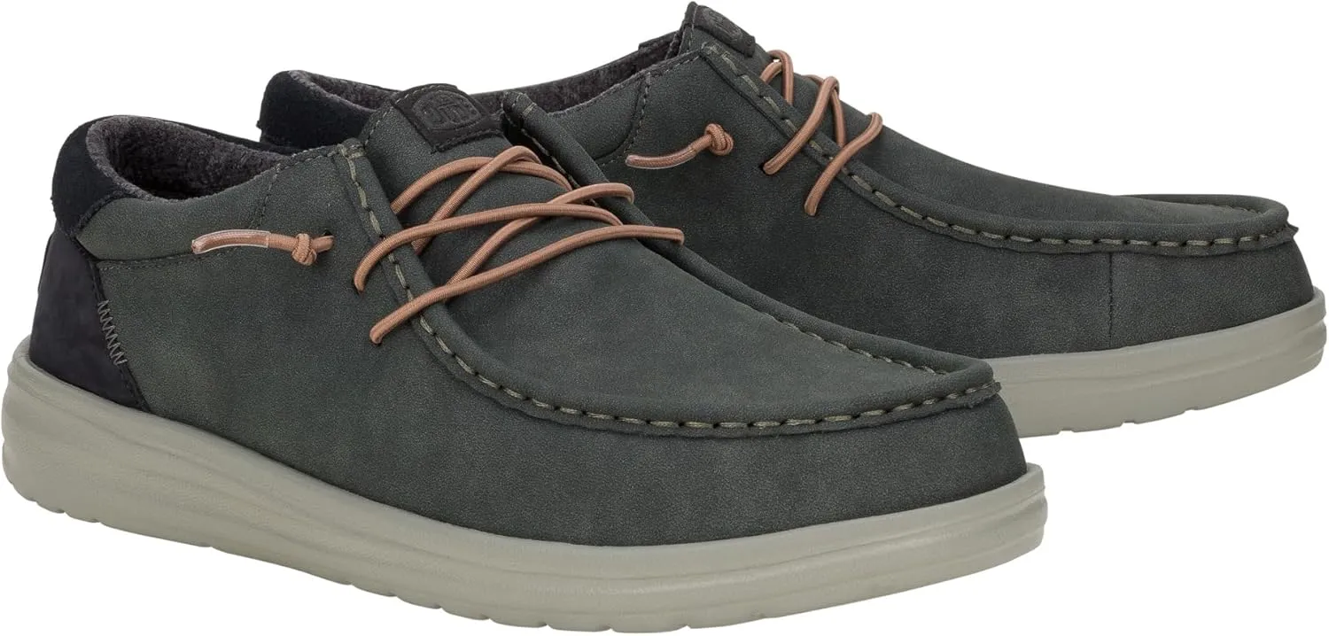 Hey Dude Men's Paul | Men’s Shoes | Men's Lace Up Loafers | Comfortable & Light-Weight