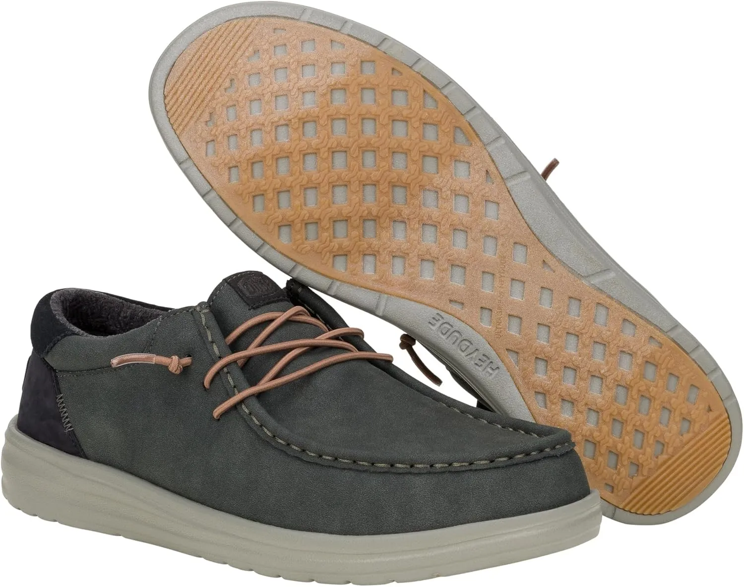 Hey Dude Men's Paul | Men’s Shoes | Men's Lace Up Loafers | Comfortable & Light-Weight