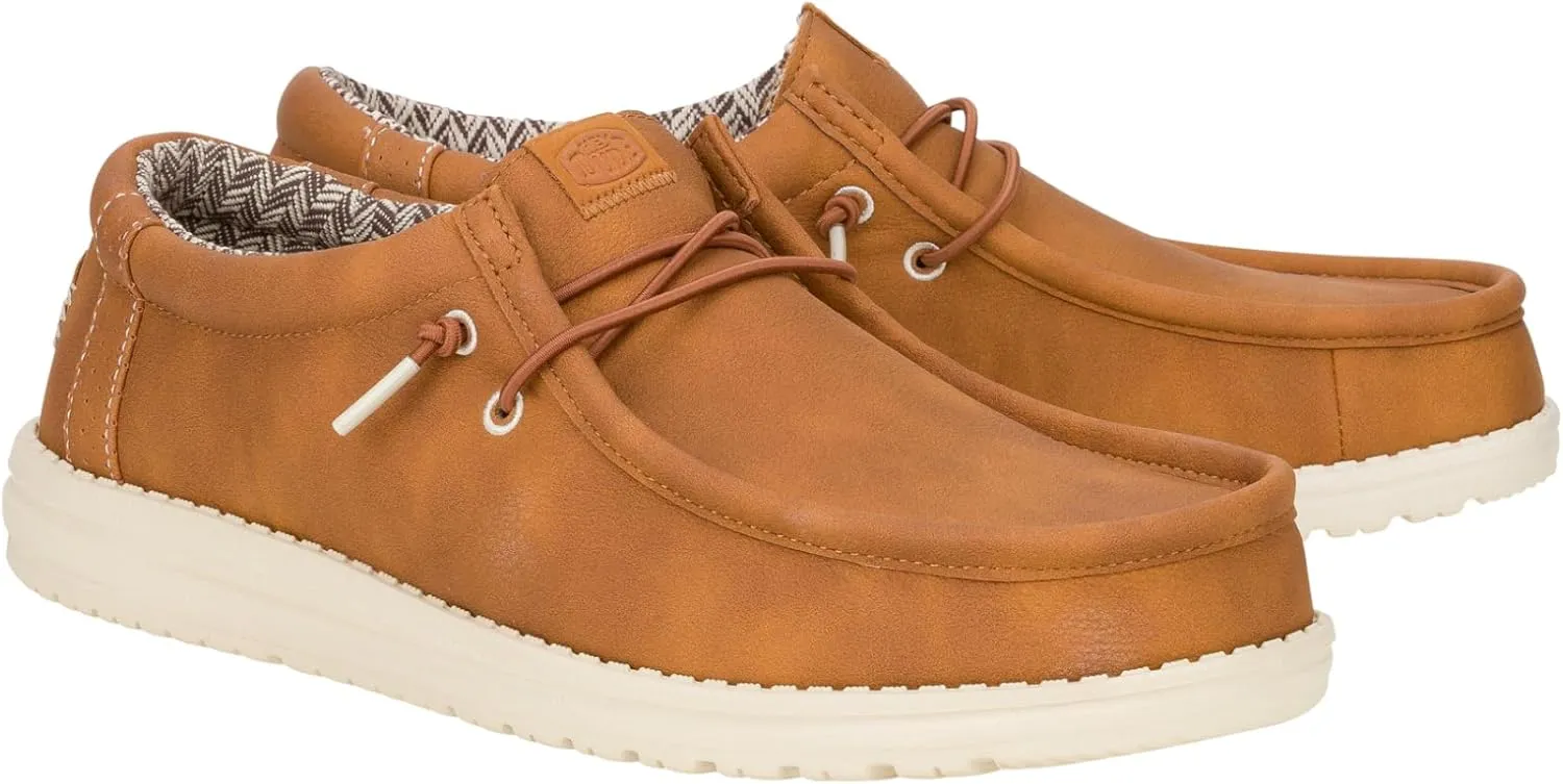 Hey Dude Men's Wally Classic, Men’s Shoes, Men's Slip-on Loafers, Comfortable & Light-Weight