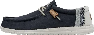 Hey Dude Men's Wally Linen | Men's Loafers | Men's Slip On Shoes | Comfortable & Light-Weight