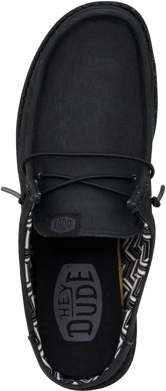Hey Dude Men's Wally Slip Stretch Canvas | Men's Shoes | Men Slip-on Loafers | Comfortable & Light-Weight