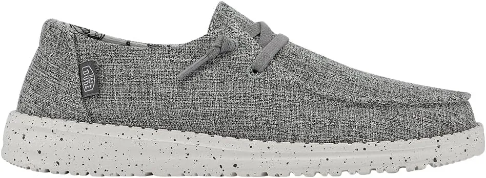 Hey Dude Women's Wendy Linen | Women’s Shoes | Women’s Lace Up Loafers | Comfortable & Light-Weight