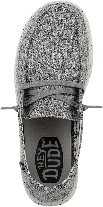 Hey Dude Women's Wendy Linen | Women’s Shoes | Women’s Lace Up Loafers | Comfortable & Light-Weight