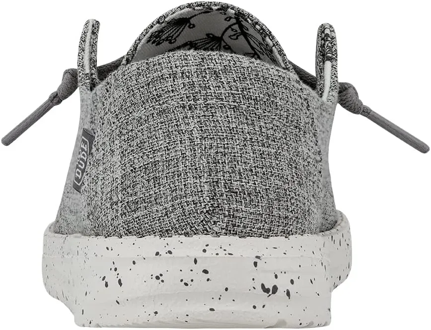 Hey Dude Women's Wendy Linen | Women’s Shoes | Women’s Lace Up Loafers | Comfortable & Light-Weight