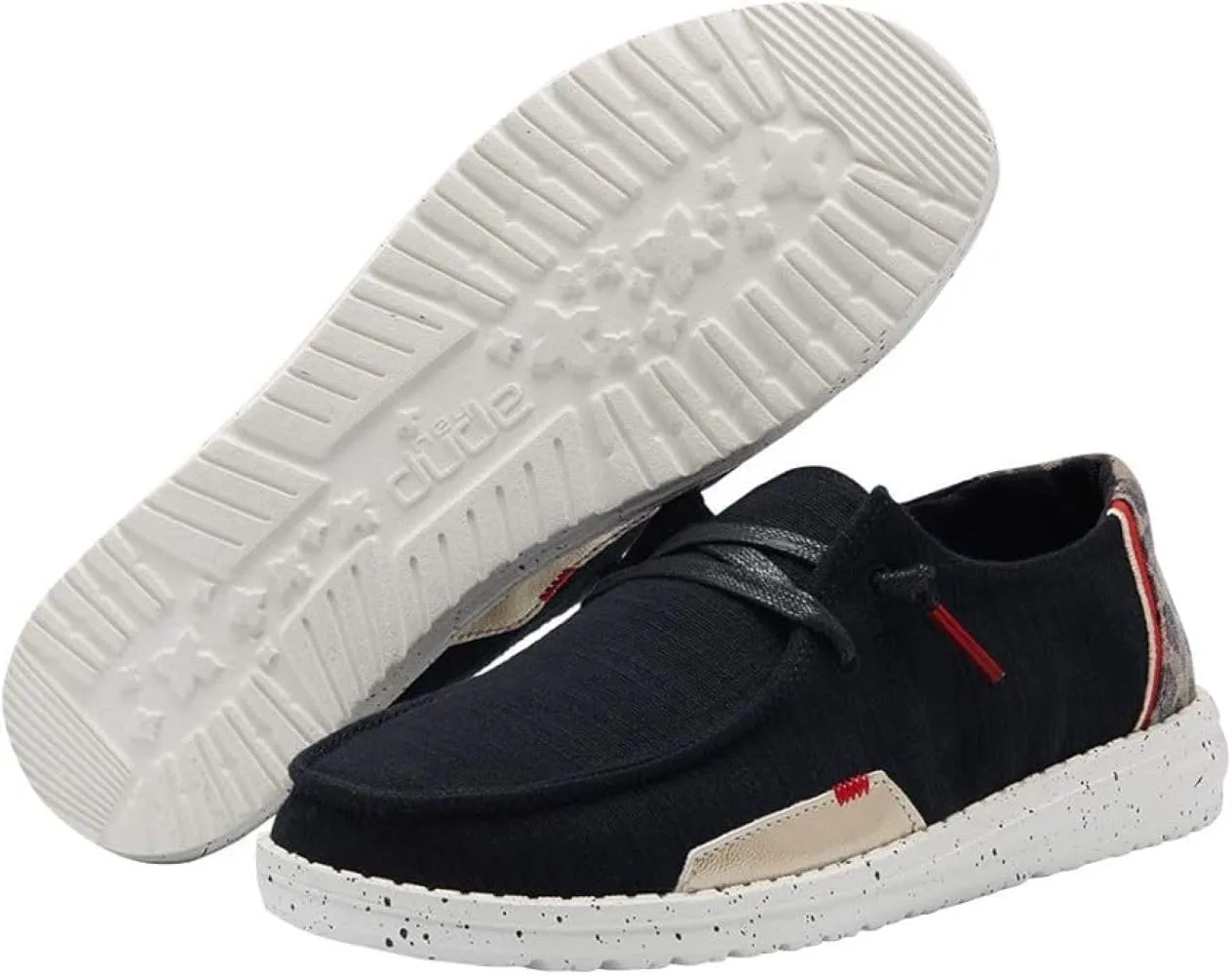 Hey Dude Women's Wendy Linen | Women’s Shoes | Women’s Lace Up Loafers | Comfortable & Light-Weight