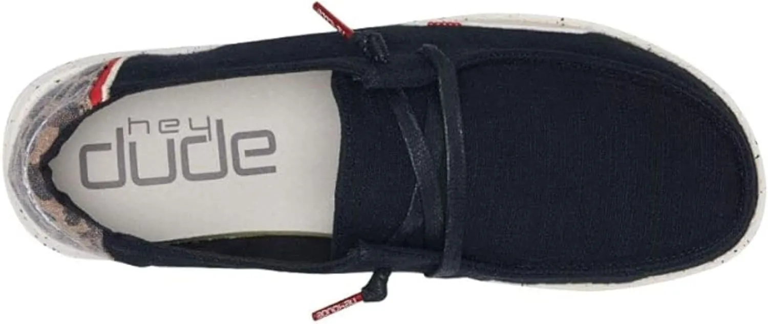 Hey Dude Women's Wendy Linen | Women’s Shoes | Women’s Lace Up Loafers | Comfortable & Light-Weight