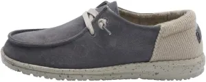 Hey Dude Women's Wendy Suede Dark Grey Size 5 | Women’s Shoes | Women’s Lace Up Loafers | Comfortable & Light-Weight