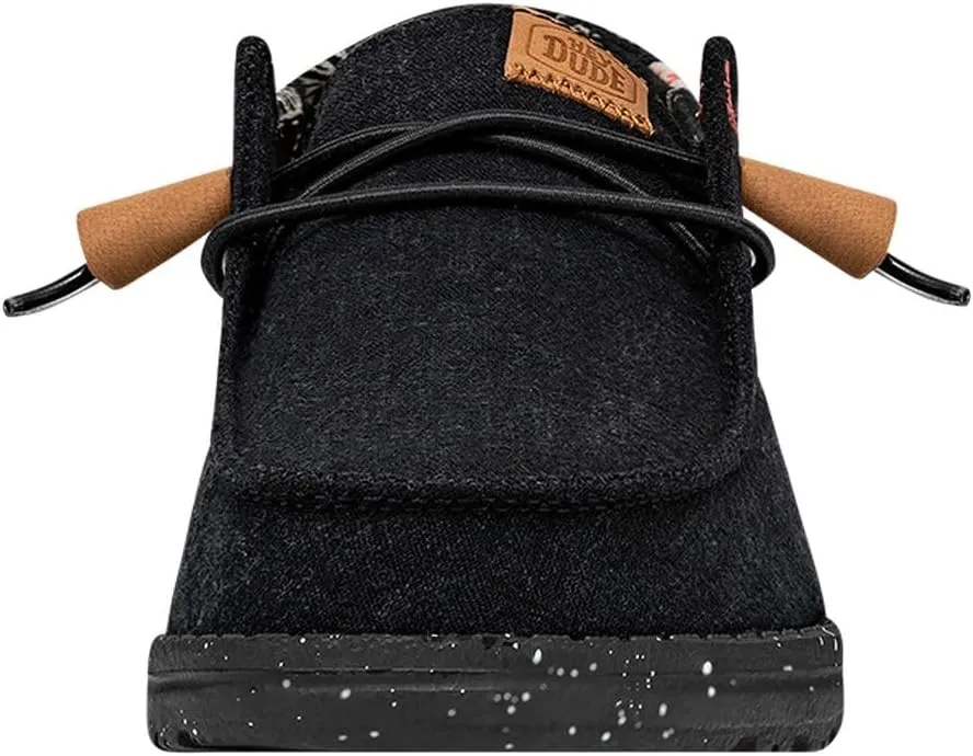 Hey Dude Women's Wendy Washed Canvas | Women’s Shoes | Women’s Lace Up Loafers | Comfortable & Light-Weight