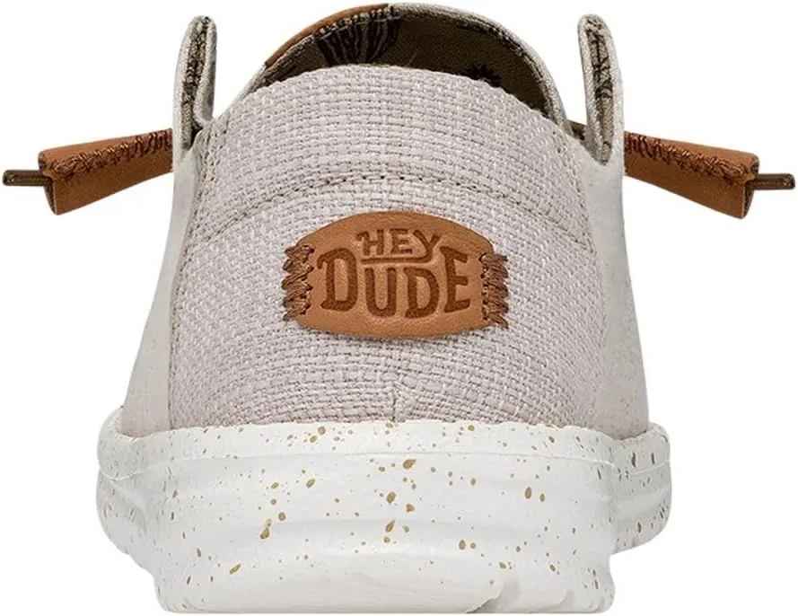 Hey Dude Women's Wendy Washed Canvas | Women’s Shoes | Women’s Lace Up Loafers | Comfortable & Light-Weight