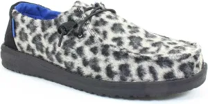 Hey Dude Women's Wendy Wild Cheetah Size 9 | Women’s Shoes | Women’s Lace Up Loafers | Comfortable & Light-Weight