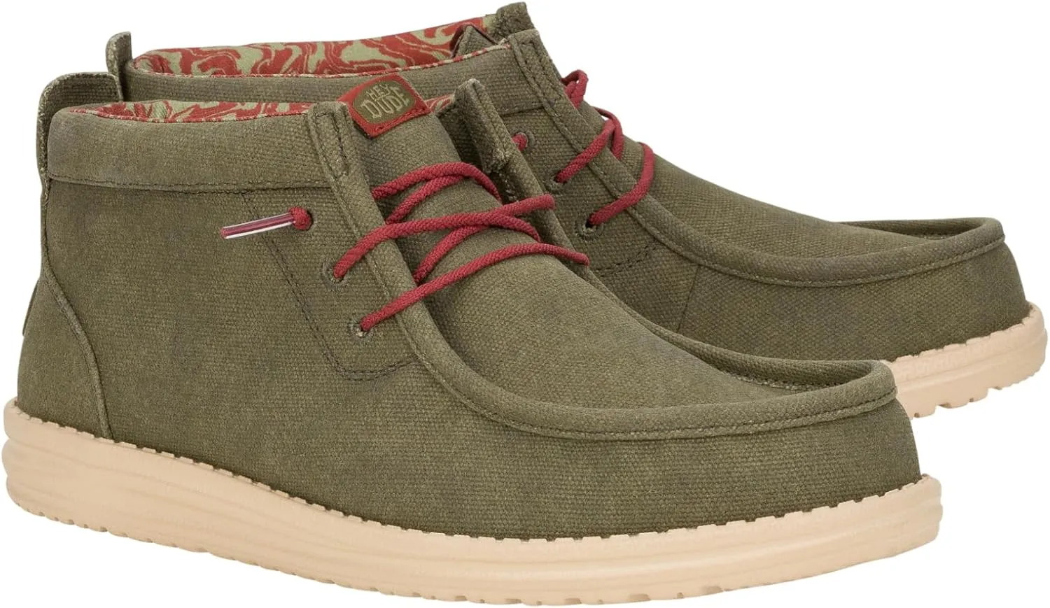HEYDUDE Wally Mid Stretch, Pull on Boots, Comfortable & Light-Weight
