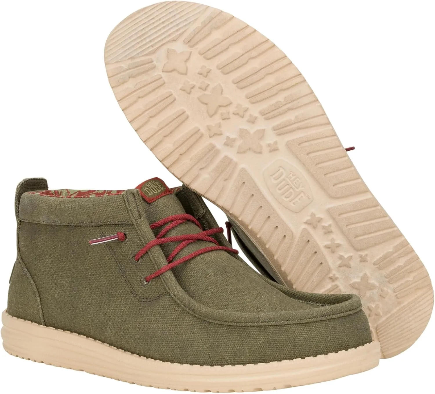 HEYDUDE Wally Mid Stretch, Pull on Boots, Comfortable & Light-Weight