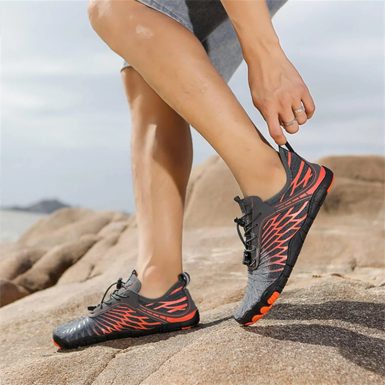 Hike Barefoot Shoes for Women Men, Pro Barefoot Shoes with Wide Toe Box, Breathable and Non Slip Athletic Shoes, Quick Dry Zero Drop Trail Running Shoes, Barefoot Sneakers Barefoot Footwear Shoes