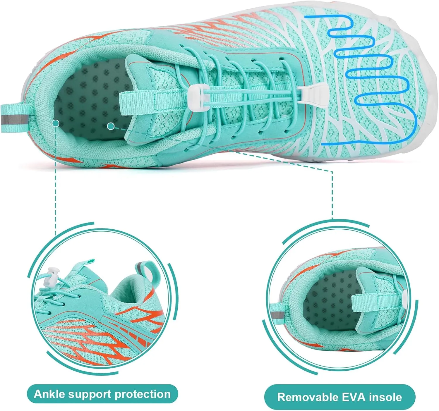 Hike Barefoot Shoes Women Men Non-Slip Healthy Barefoot Shoes Womens Mens Breathable Fashion Trail Rnning Hiking Shoe Womens Mens Wide Toe Zero Drop Shoe