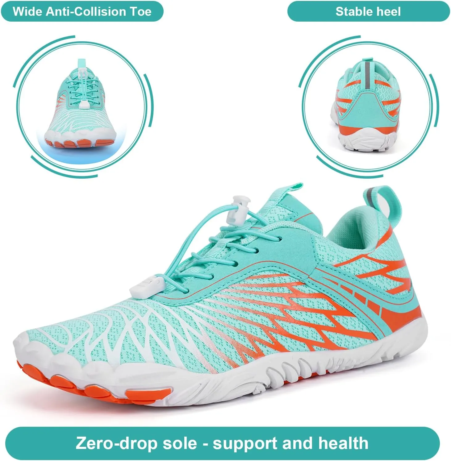 Hike Barefoot Shoes Women Men Non-Slip Healthy Barefoot Shoes Womens Mens Breathable Fashion Trail Rnning Hiking Shoe Womens Mens Wide Toe Zero Drop Shoe