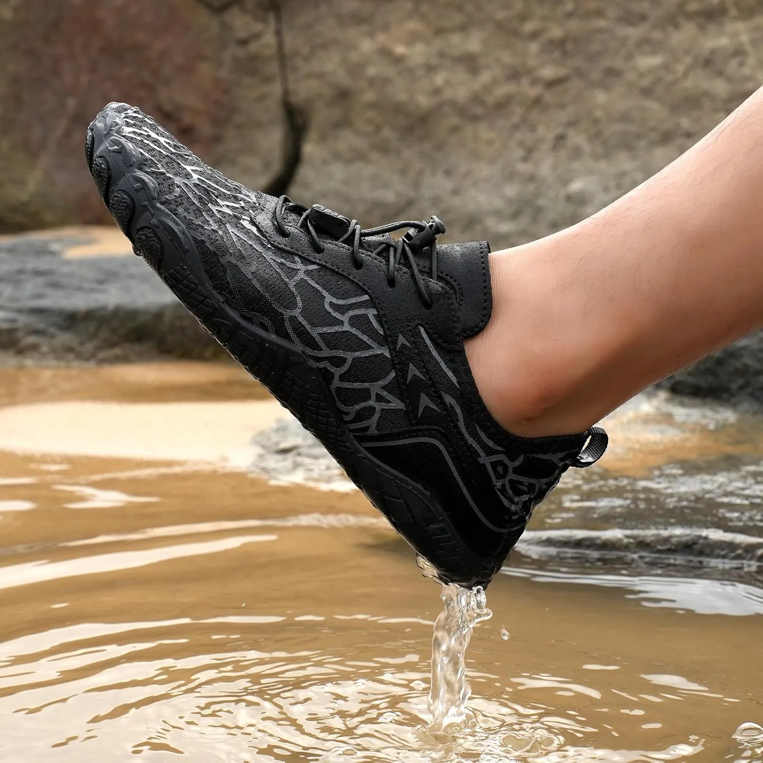 Hike Barefoot Shoes Womens Men, Pro Barefoot Shoes with Wide Toe Box, Minimalist Trail Running Shoe, Breathable & Non-Slip Athletic Footwear Wide Toe Shoe