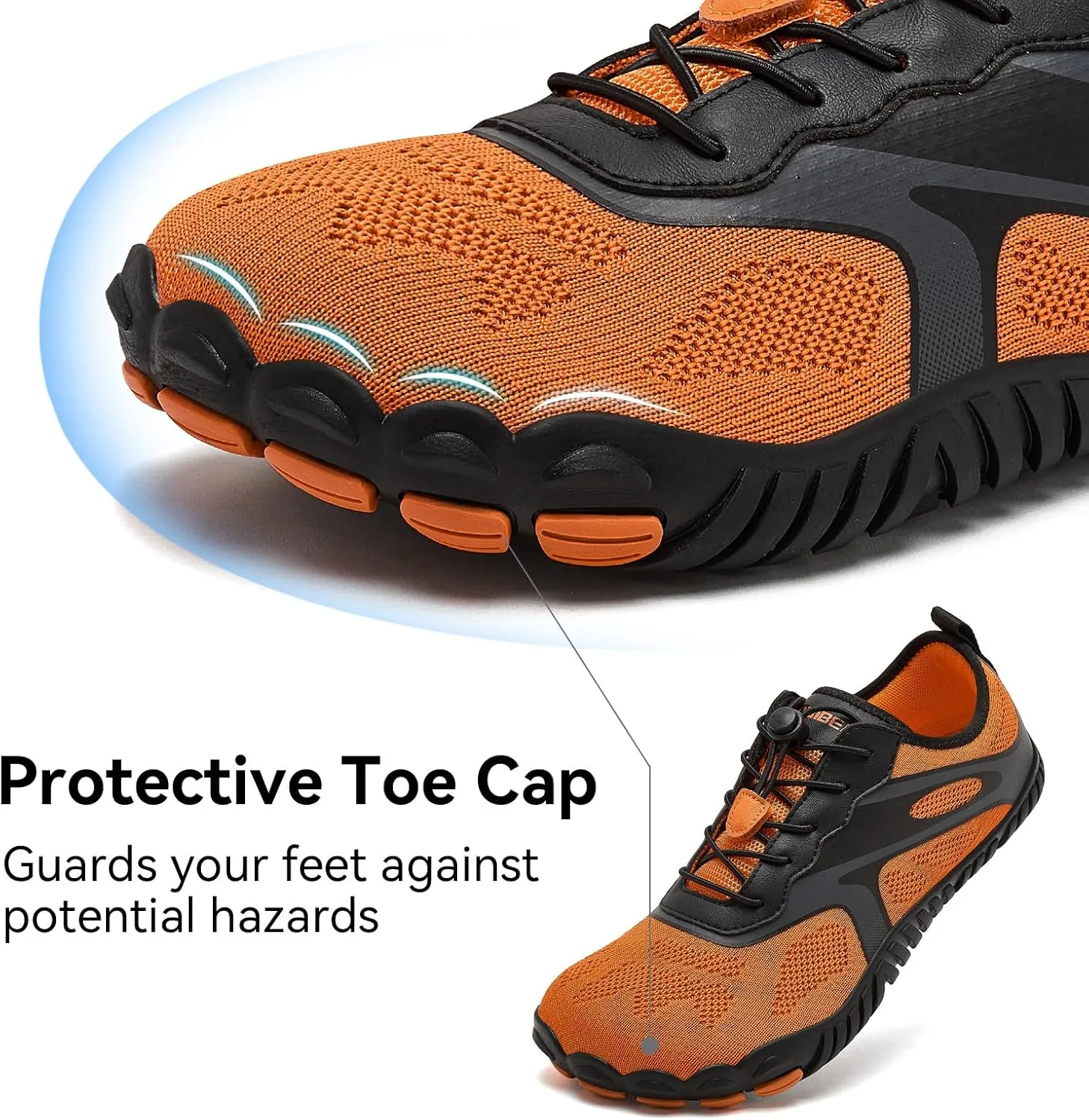 HOBIBEAR Barefoot Shoes for Women Men Wide Toe Box Zero Drop Cross-Training Minimalist Unisex